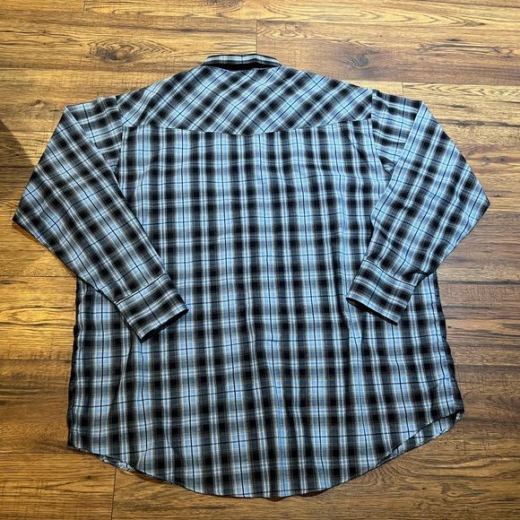 Plains Western Wear Button Down Shirt Xxl Tall - Picture 8 of 11
